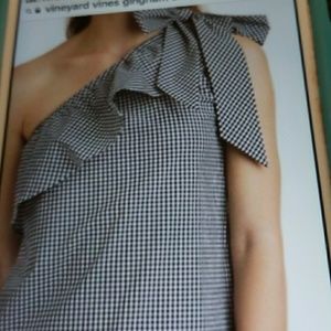Vineyard Vines, 1 shoulder bow shirt